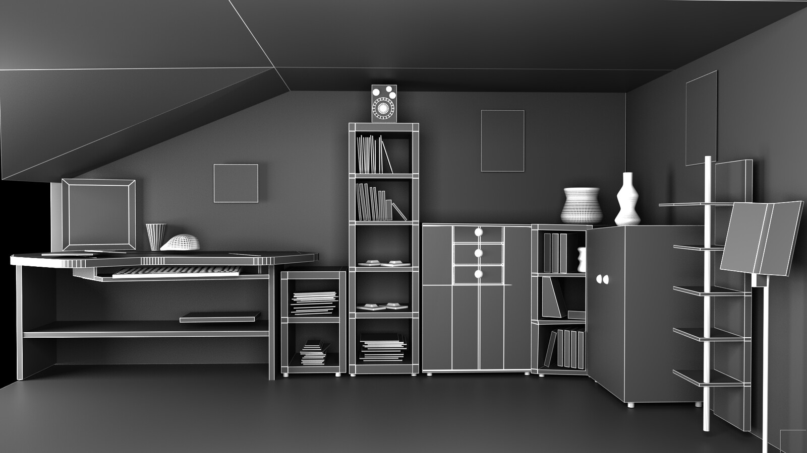 wireframe render