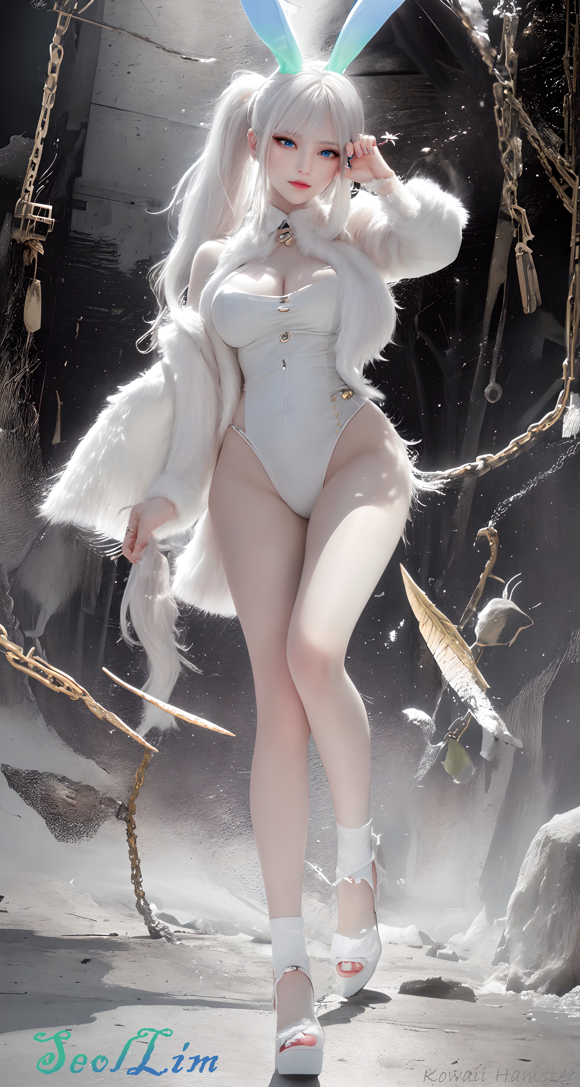 ArtStation - white bunny girl