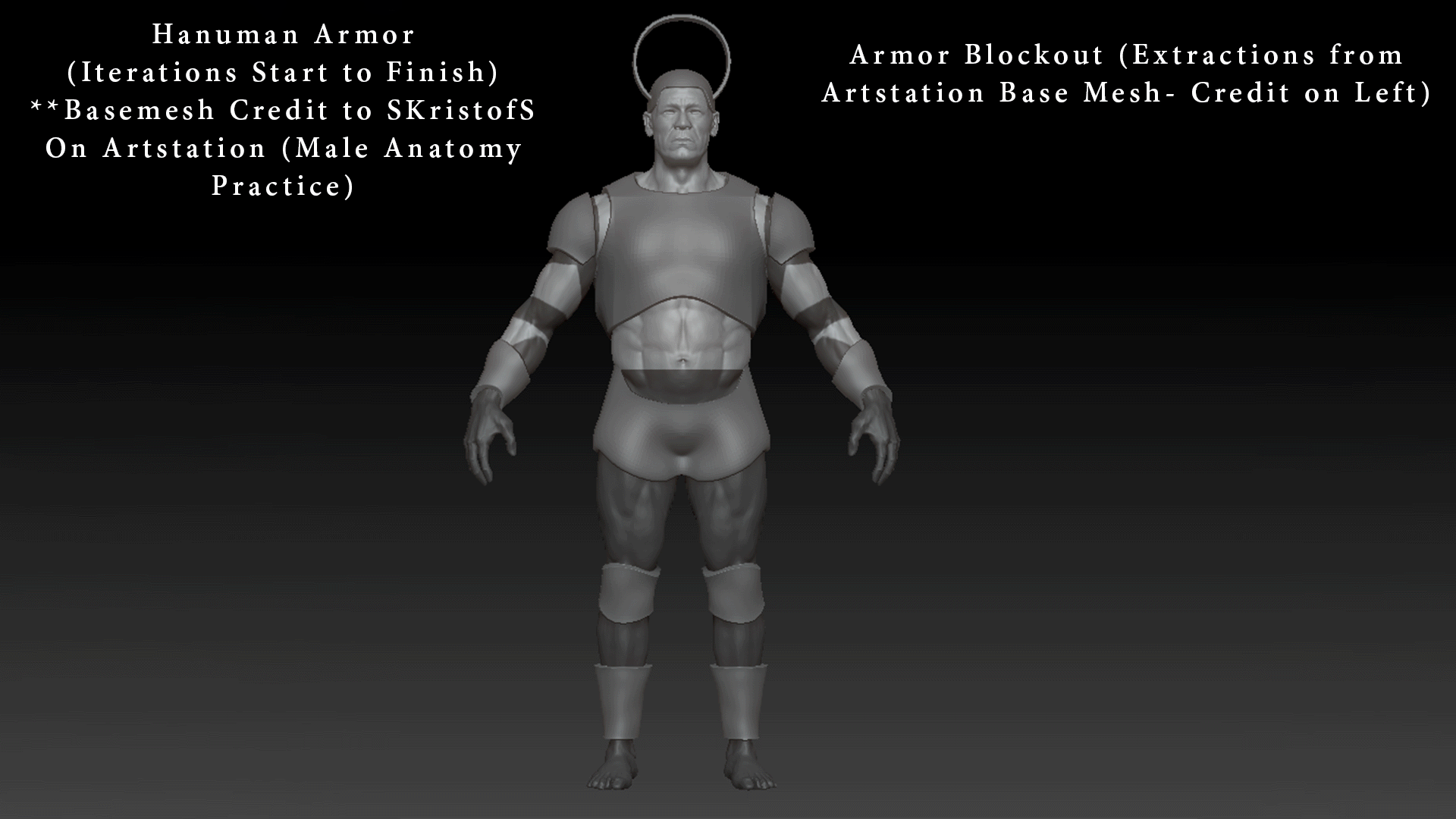 Process Book: Base Mesh credit to SKristofS on Artstation