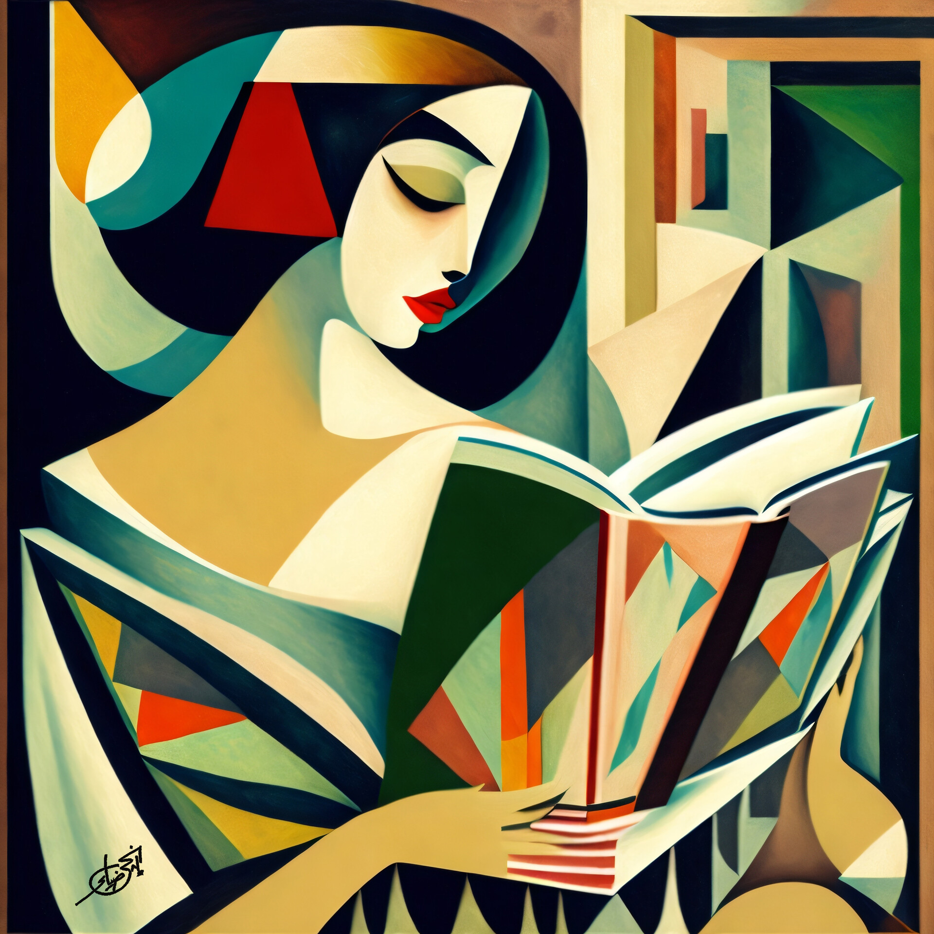 ArtStation Abstract Cubism Design Digital Painting