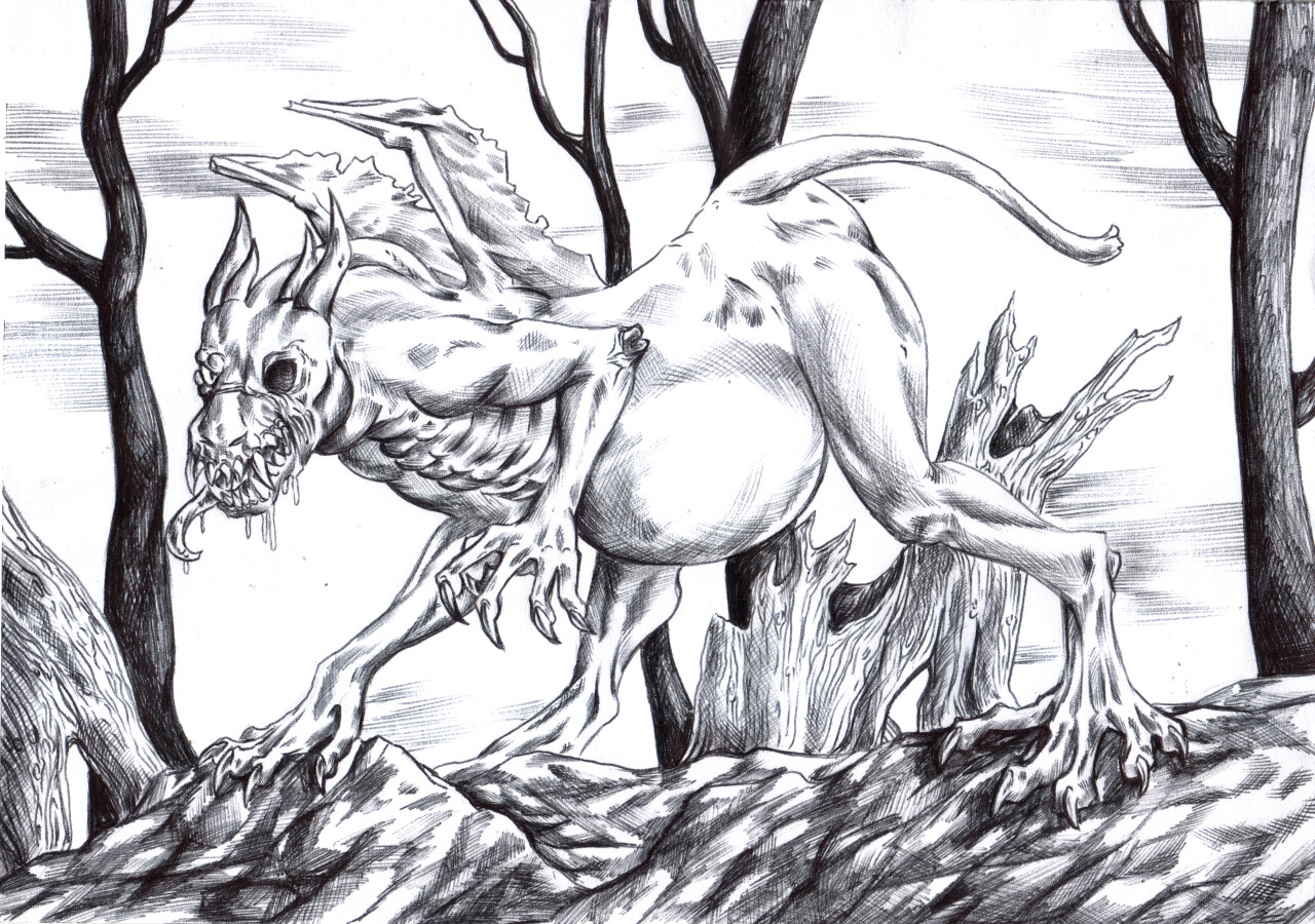 WIP 2 - Black ballpoint pen