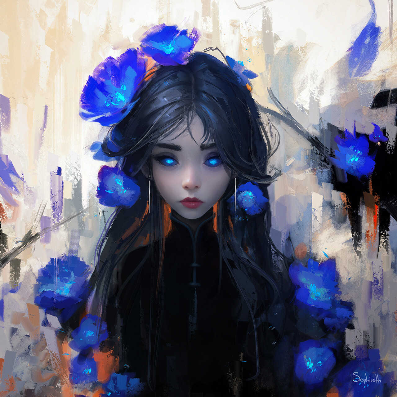 ArtStation - Blue Flower