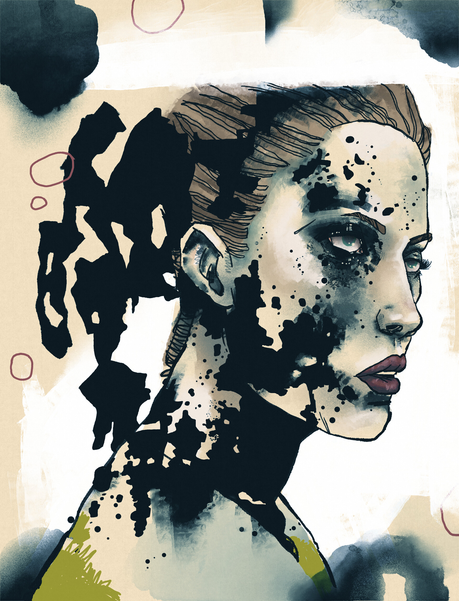 ArtStation - Very Messy Person with Circles