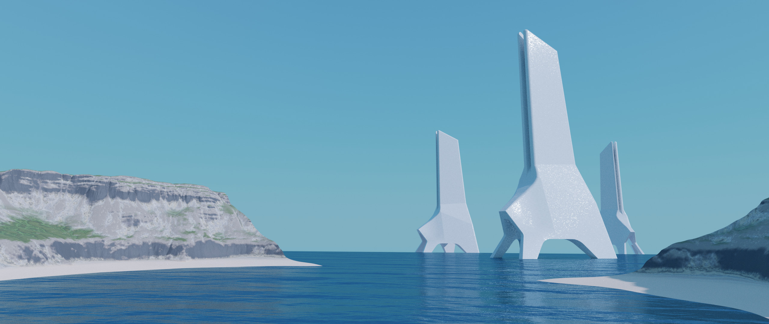 Initial mockup render in Blender.