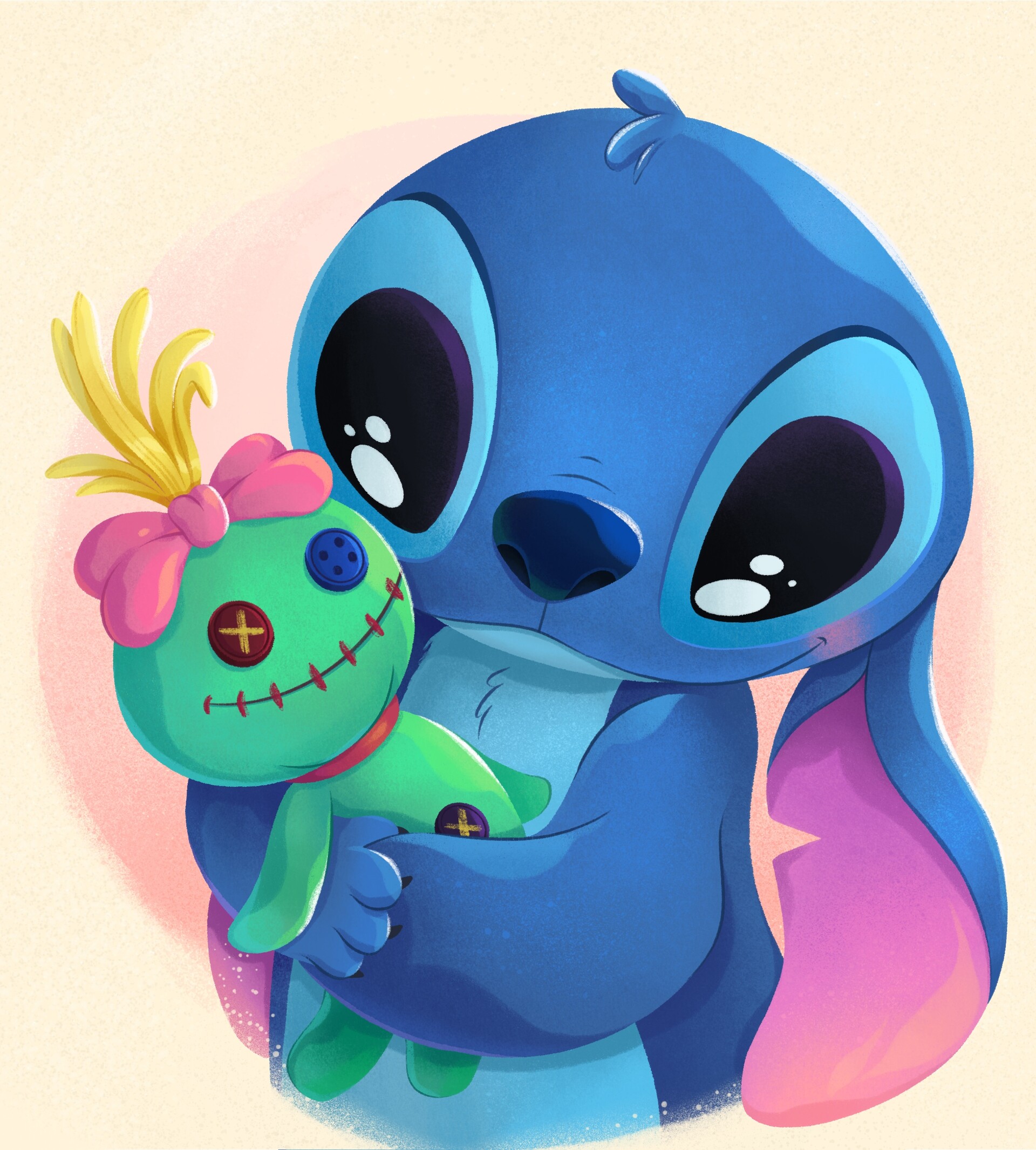 ArtStation - Little Stitch with a toy