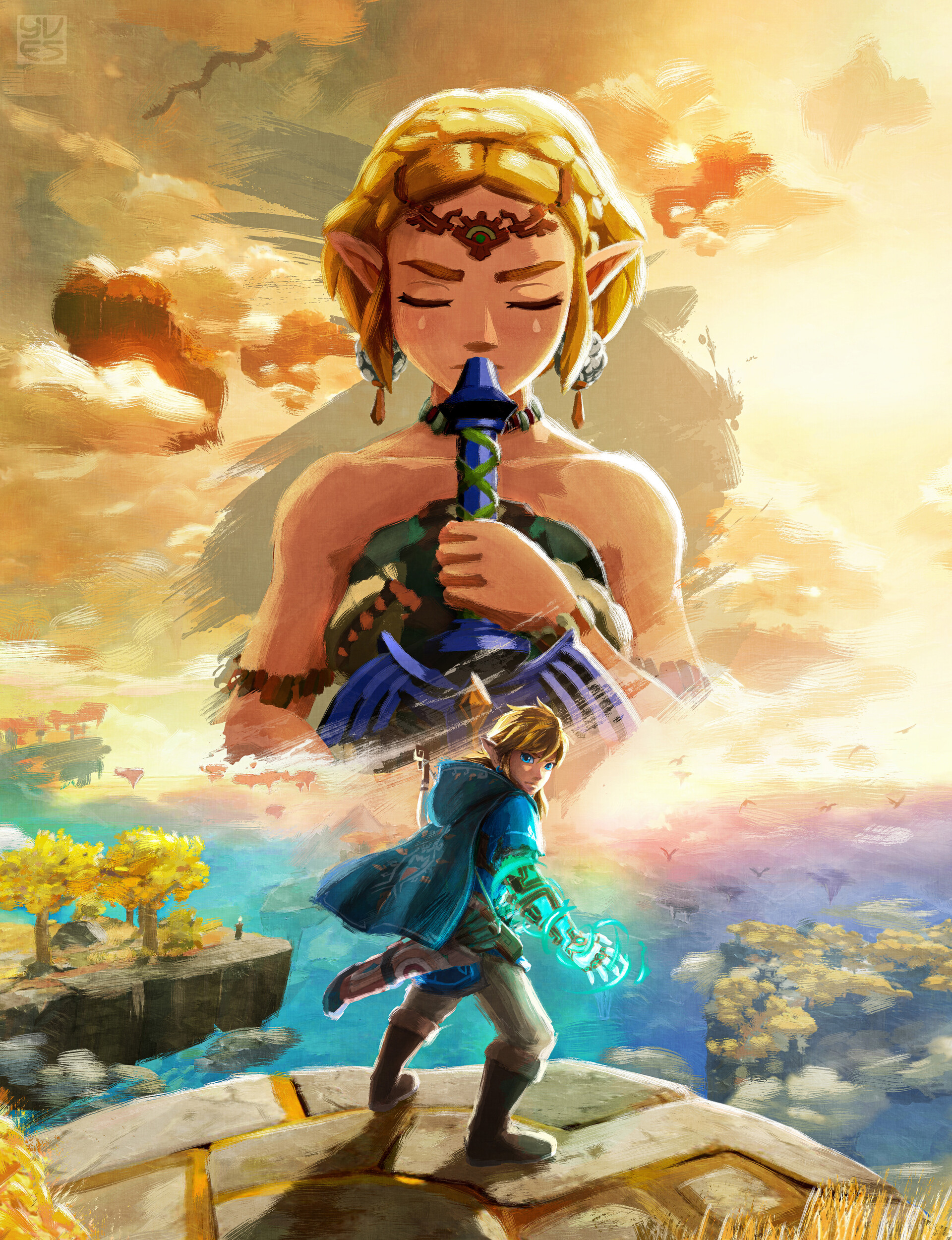 Zelda Lágrimas del Reino - Fan Art