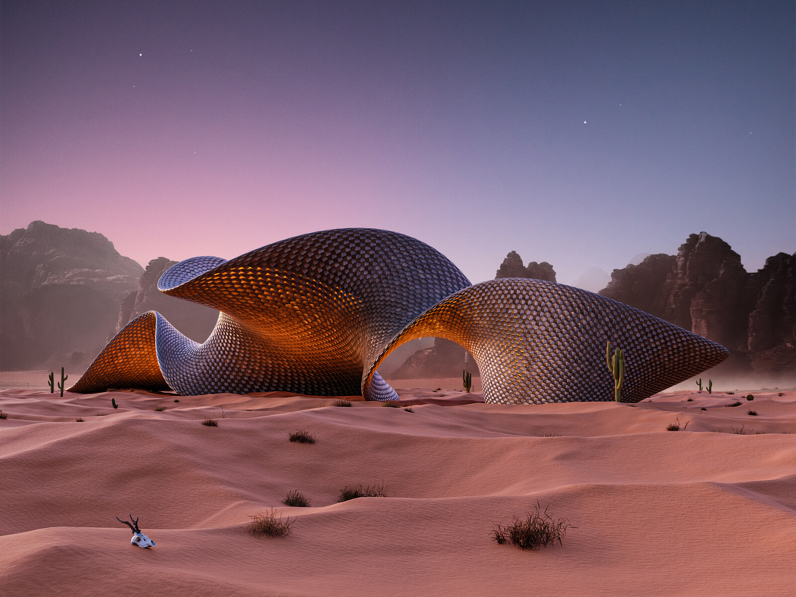 Dawn atmosphere.