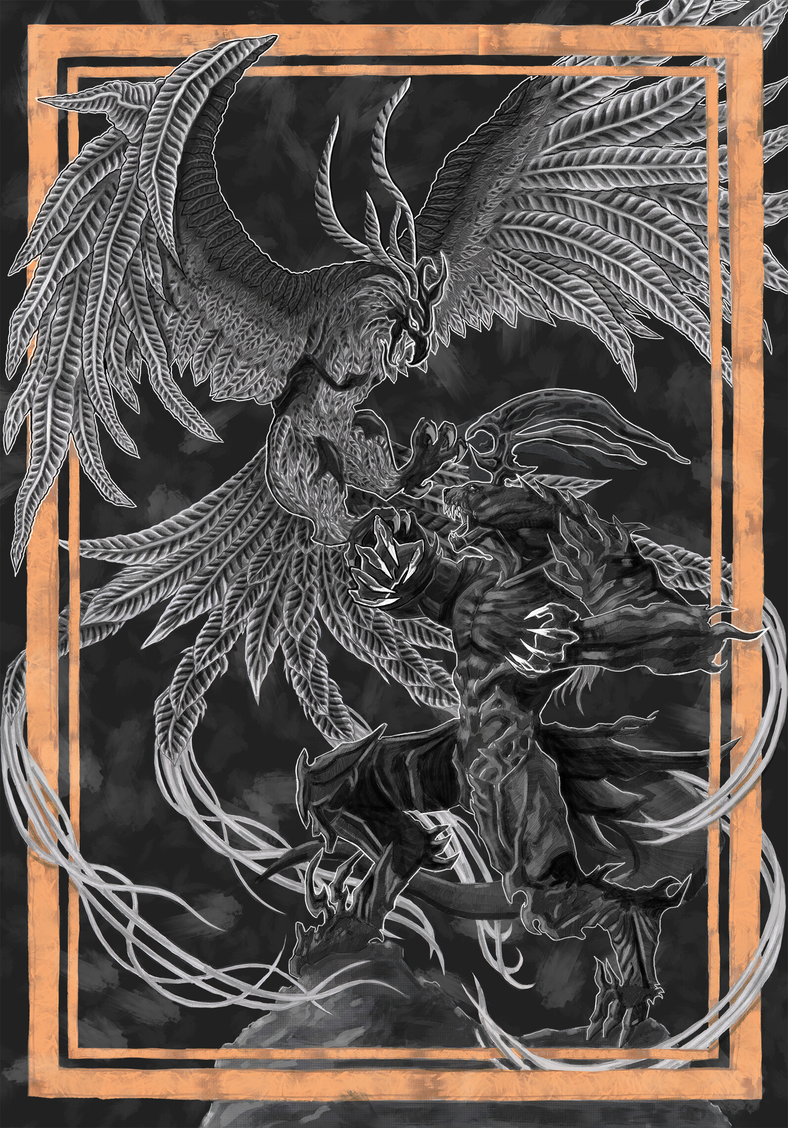ArtStation fenix vs ifrit (final fantasy XVI)