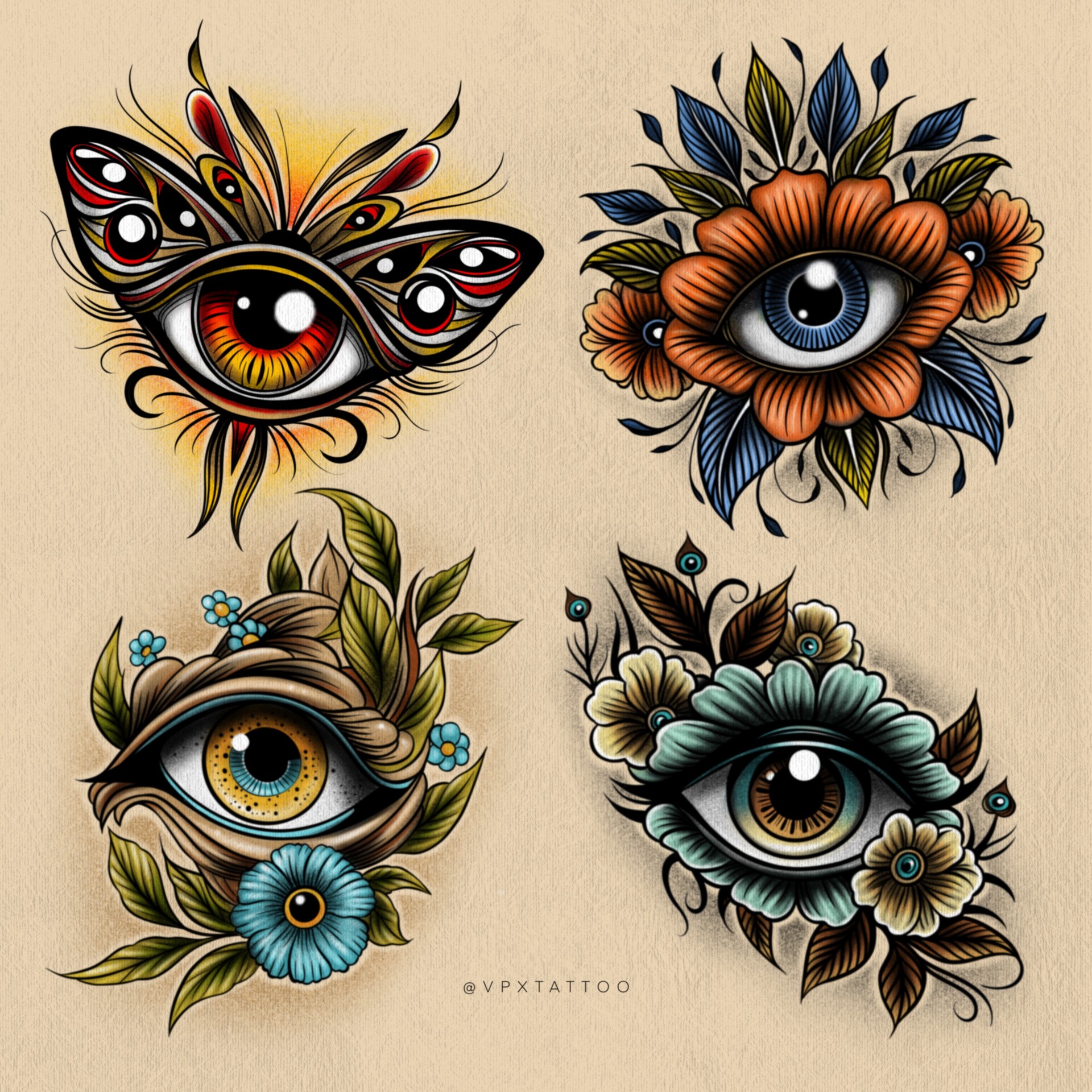 Traditional Eye Tattoo