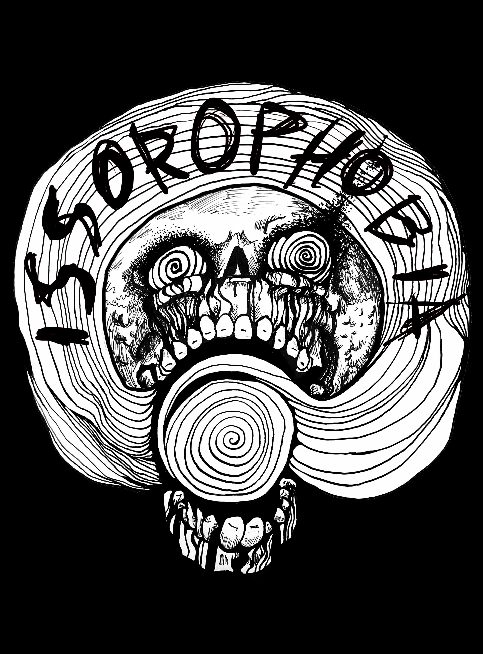 Frank Gallagher - Issorophobia Band Merchandise Illustrations