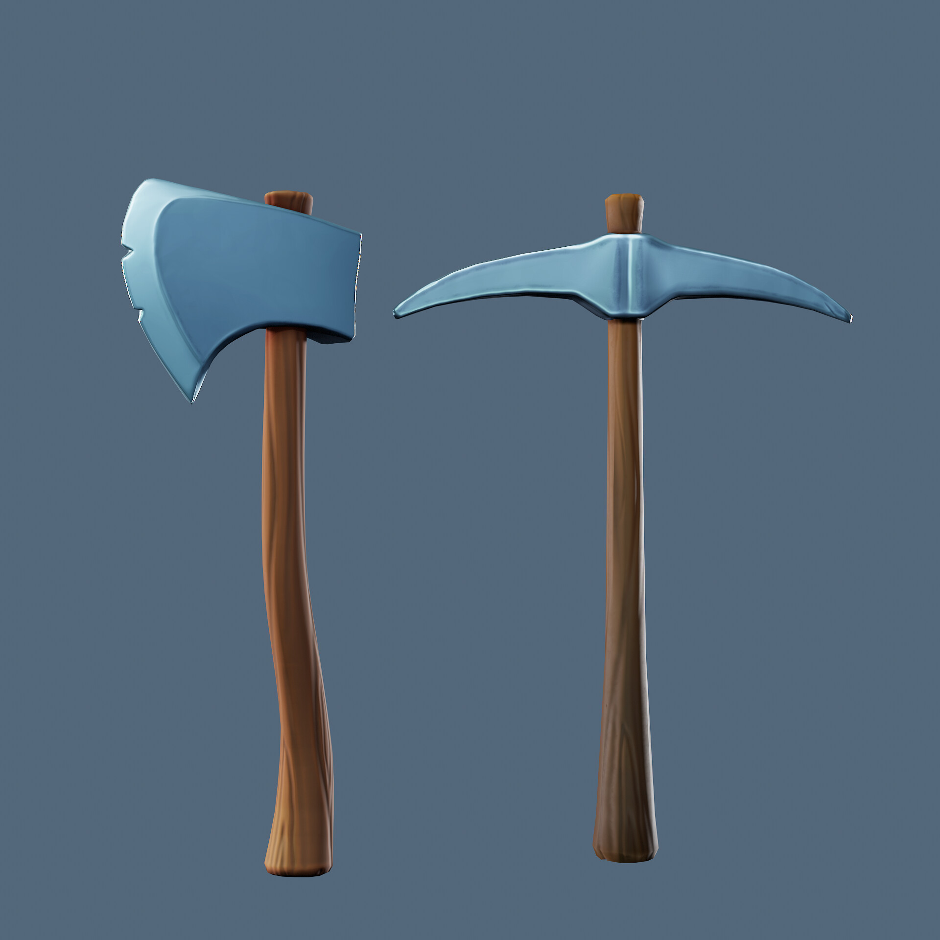 ArtStation - Pickaxe and Woodaxe