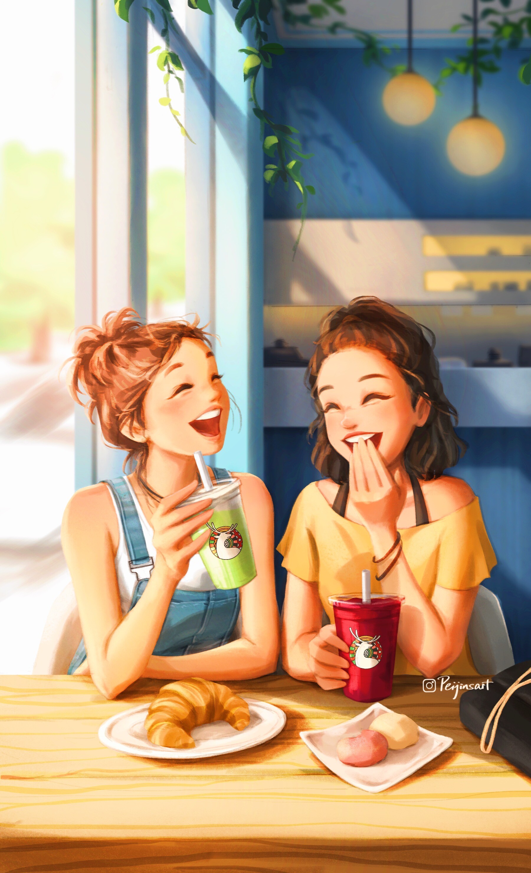 ArtStation Commercial Illustrations For Luckin Coffee 1 ArtStation Commercial Illustrations For Luckin Coffee 1