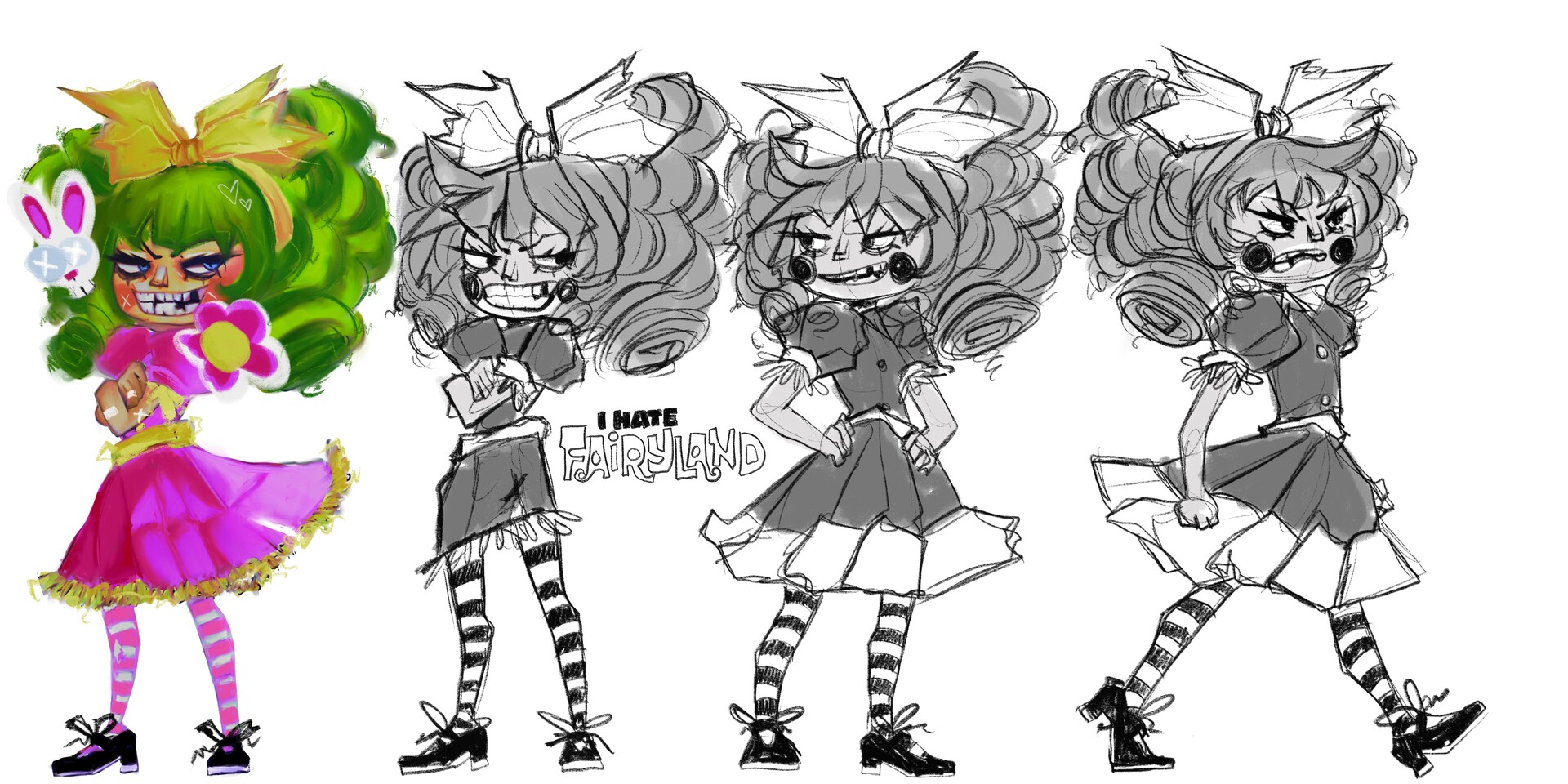 ArtStation - Gertrude from "I hate Fairyland" fanart