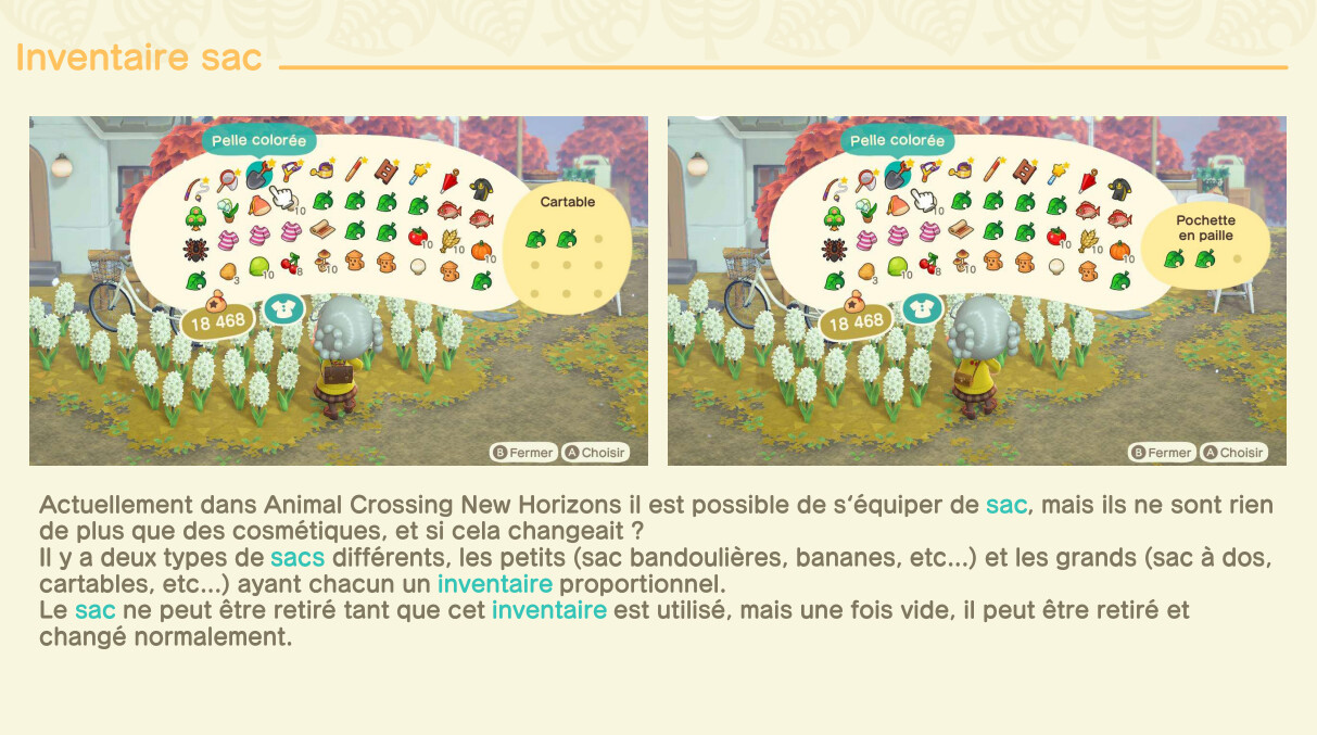Cartable shop animal crossing