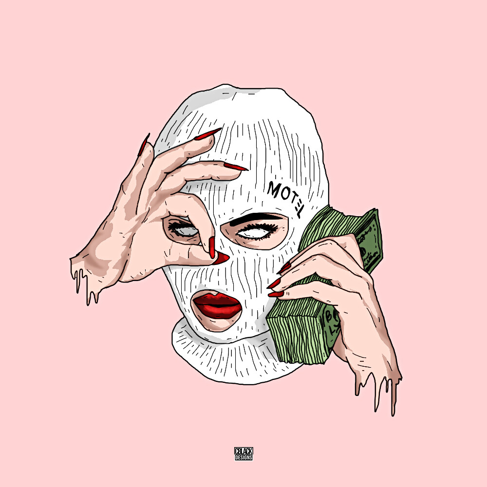 ArtStation Girl Gangster Ilustracion.