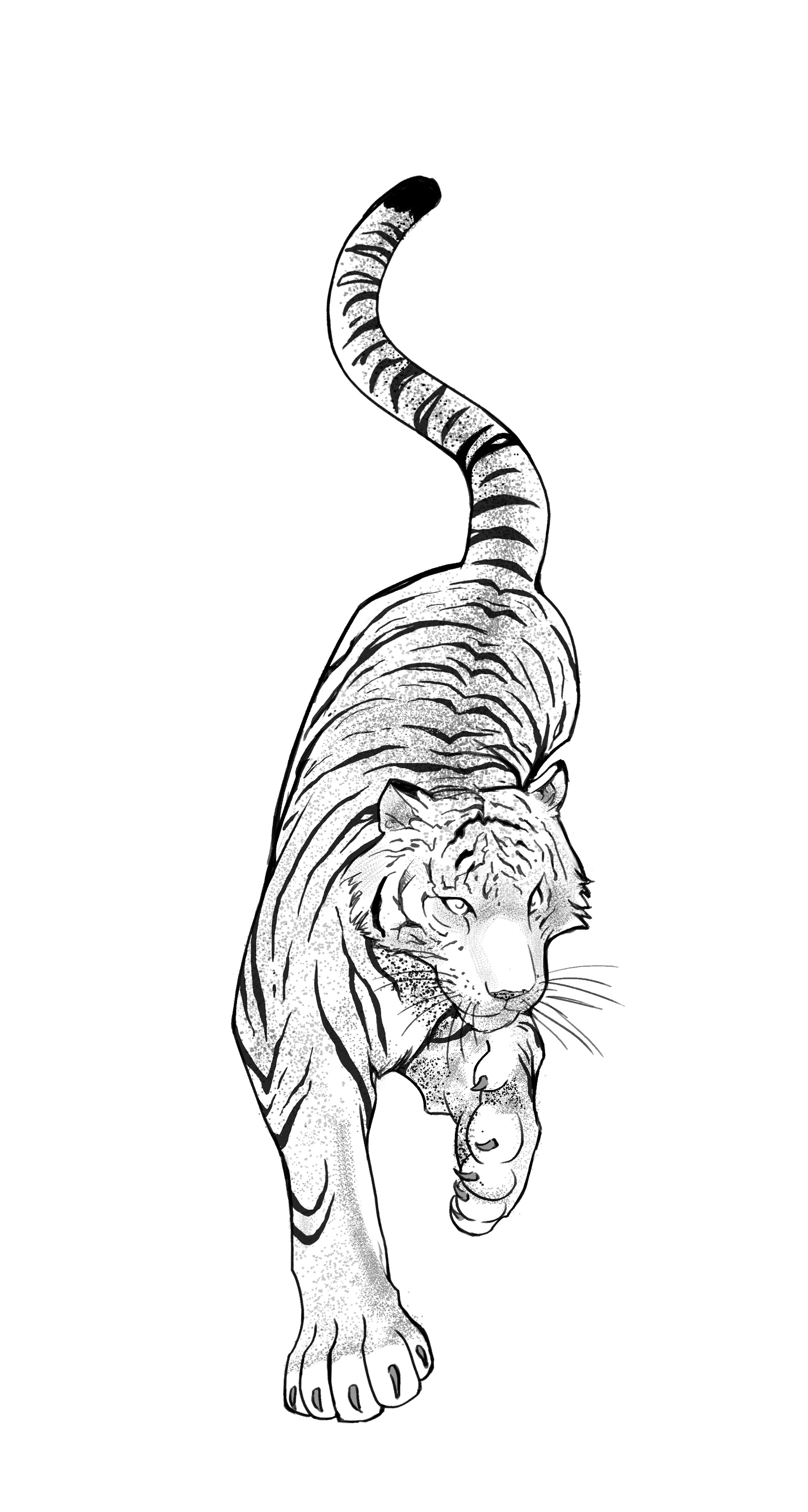 ArtStation - Tiger tattoo