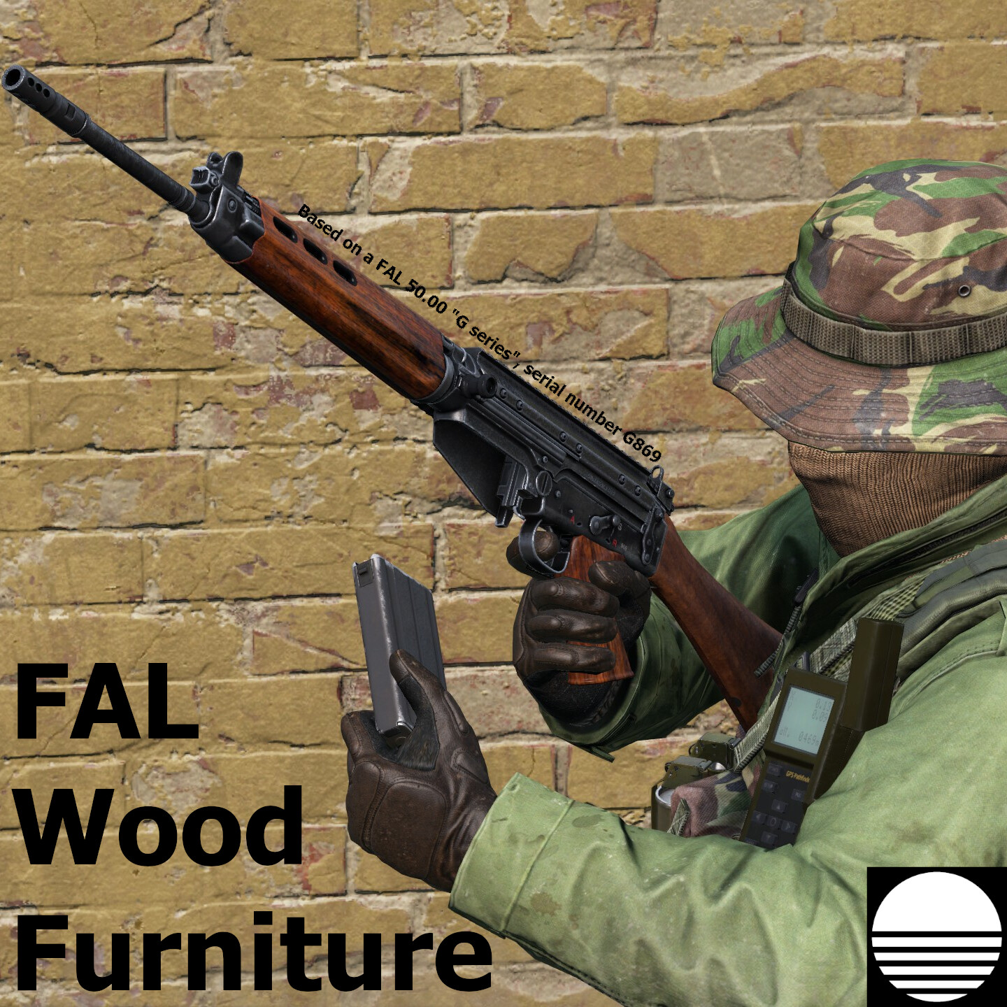 ArtStation - DayZ - FAL with Wood Furniture (aka FAL 50.00 G series)