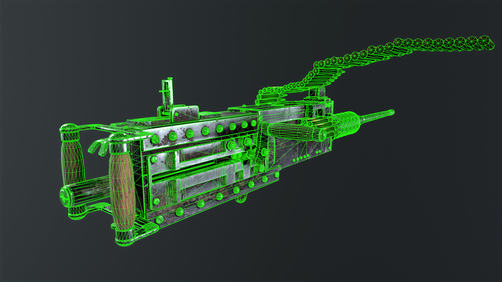 Wireframe Back Render 