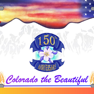 Colorado License Plate Design (DMV Contest Entry)