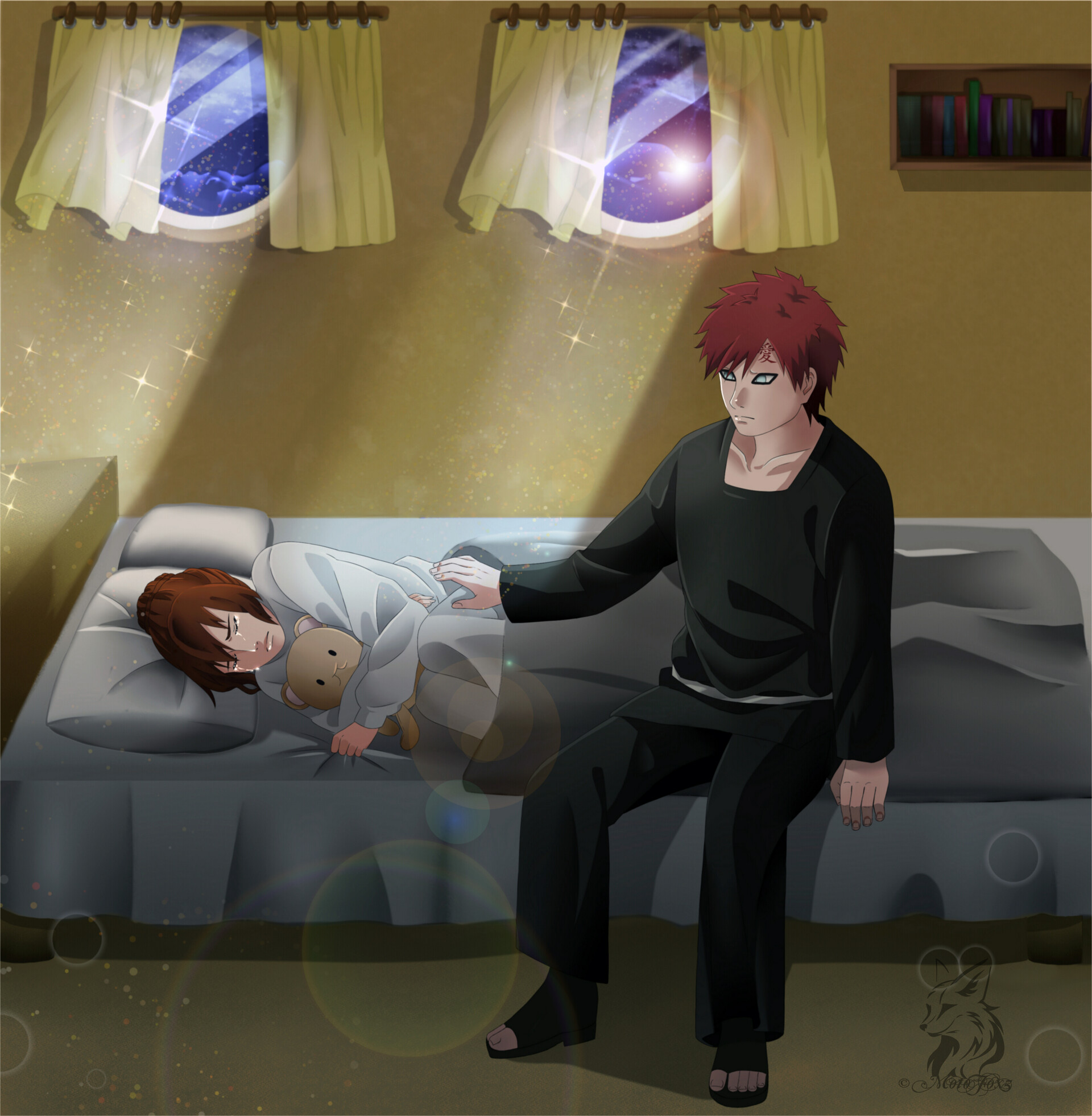 ArtStation CM Naruto OC Gaara and Mizu