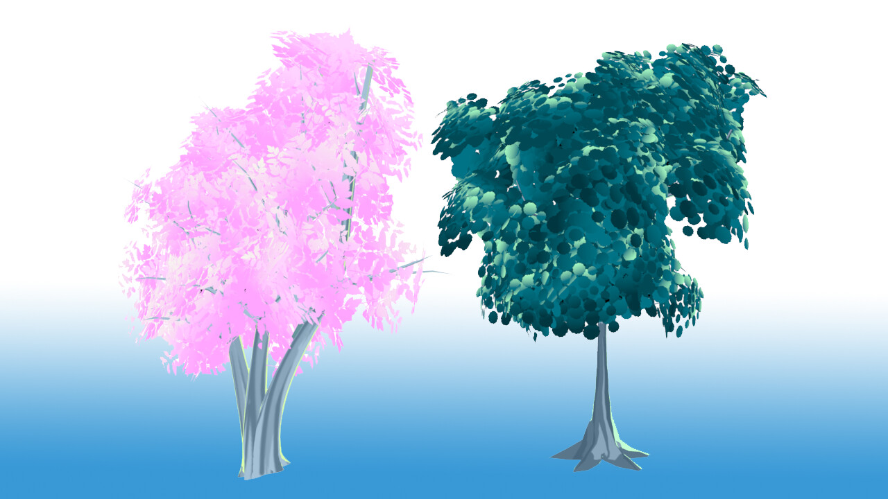 ArtStation - Anime Trees 3D