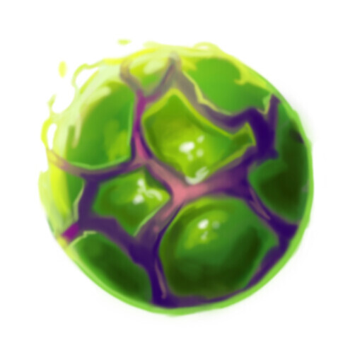 Icon for the ball of goo the game's first boss spits at you :) 
This was important due to player's feedback that beating the first boss wasn't clear.