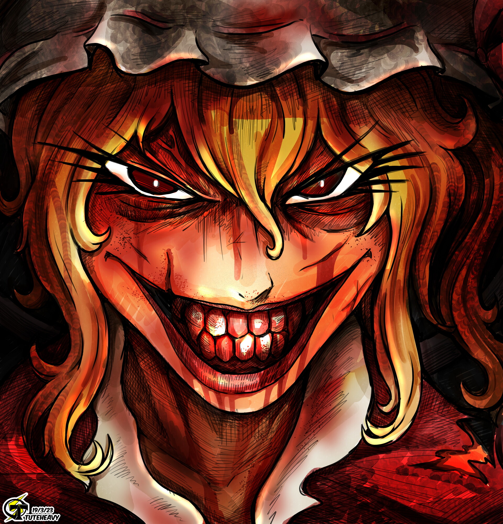 ArtStation Touhou Horror Art