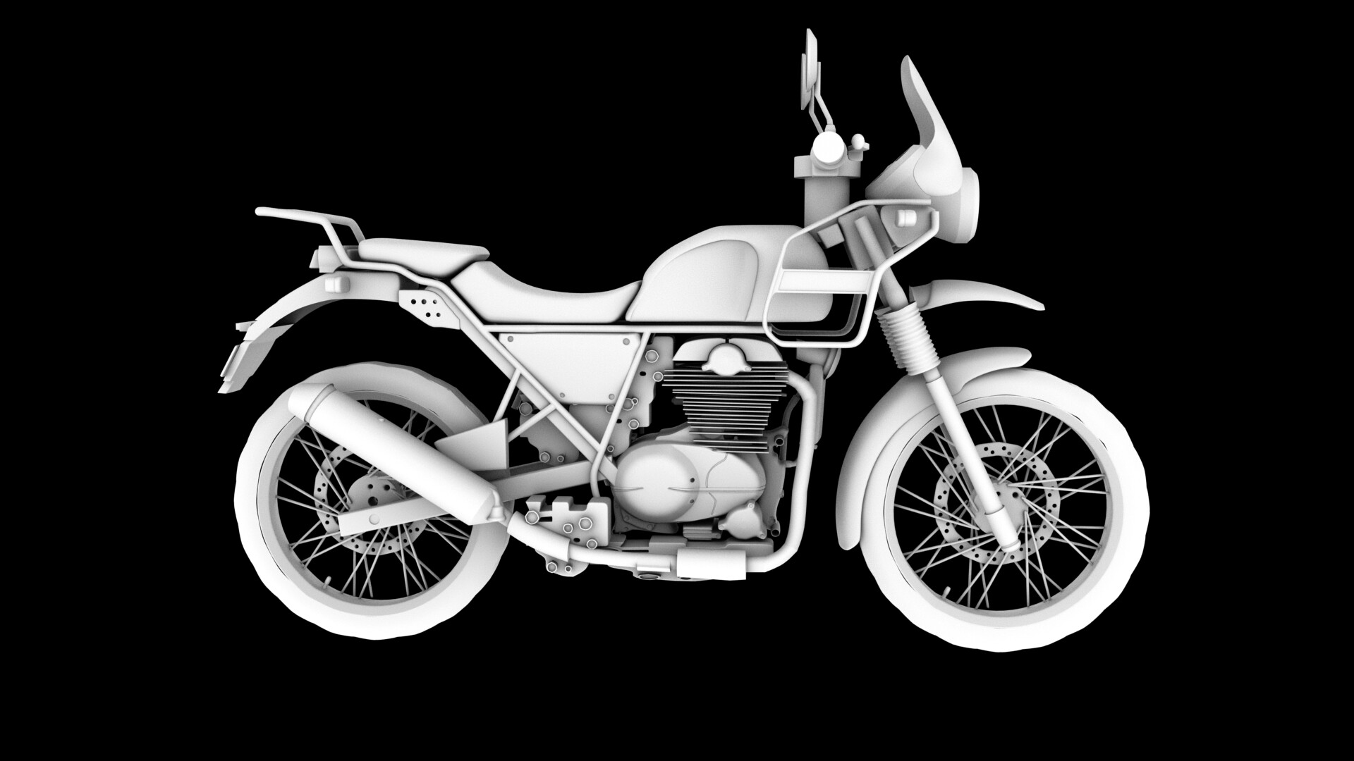 ArtStation 3D Model Of Royal Enfield Himalayan Bike