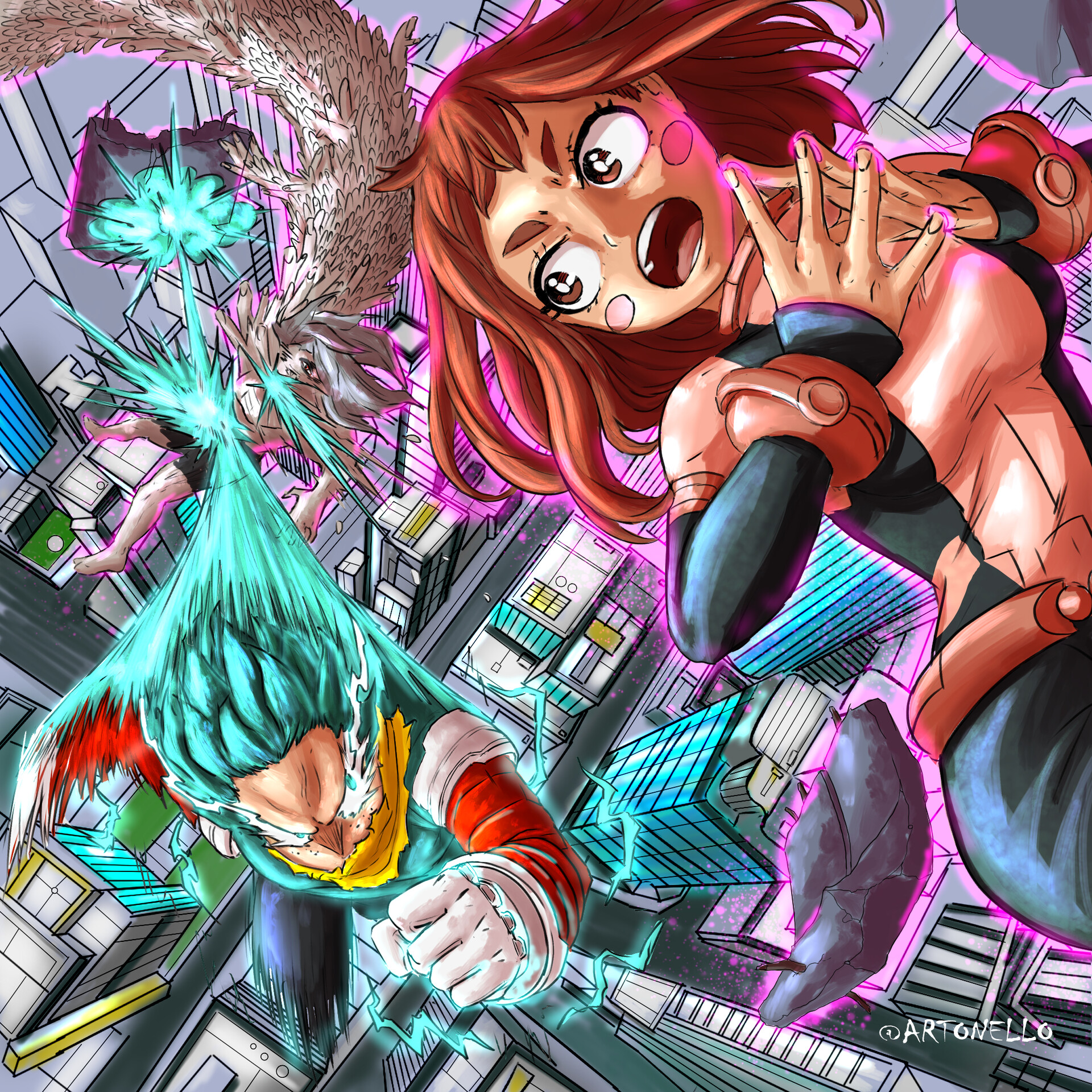 ArtStation - Uraraka deku from my hero academia