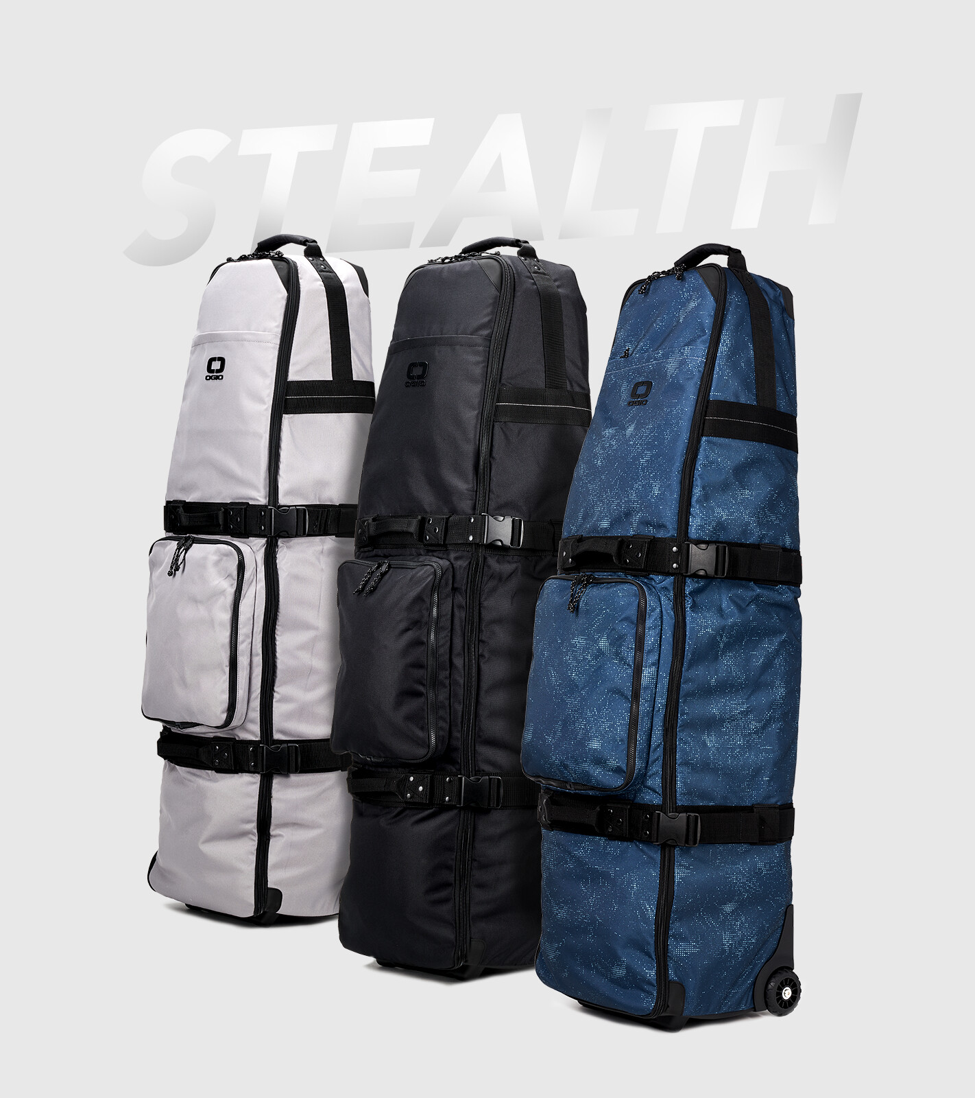 The introduction graphic for the new Stealth travel covers.