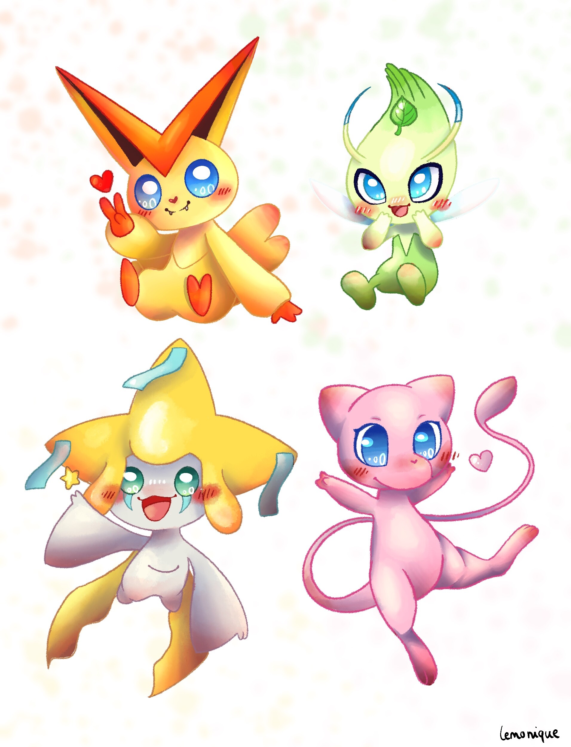 Mew Celebi Jirachi Manaphy Shaymin Victini Mew Celebi Jirachi Manaphy Victini