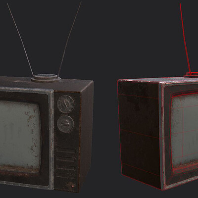 1980's Television Rusted