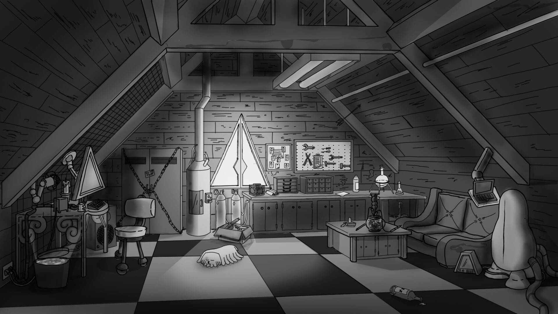 ArtStation - Rick&Morty X Clancy Room