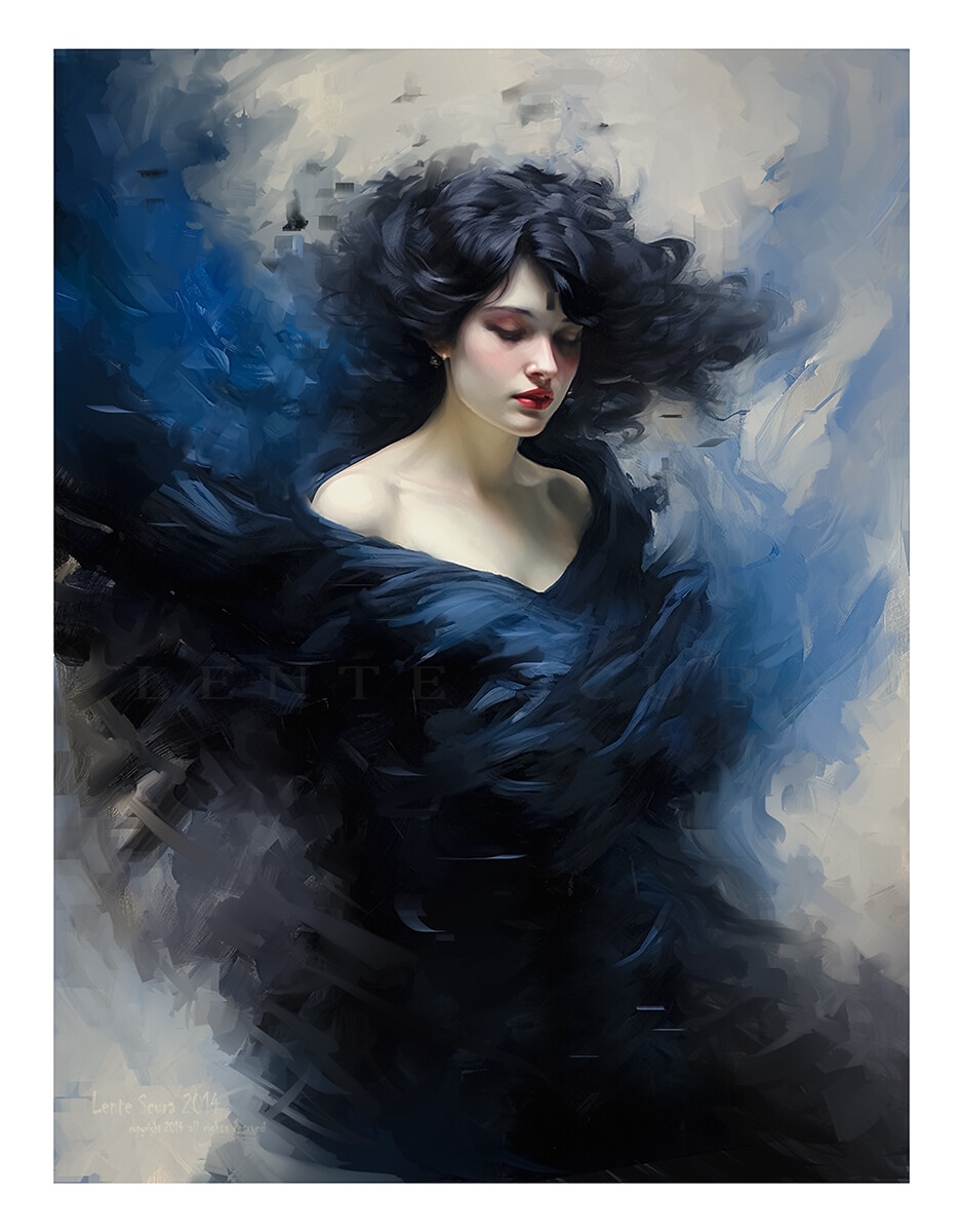 La Regina della Malinconia Azzurra
Modello: Cristina Serafino
di Lente Scura
Diritto d'autore (copyright)
