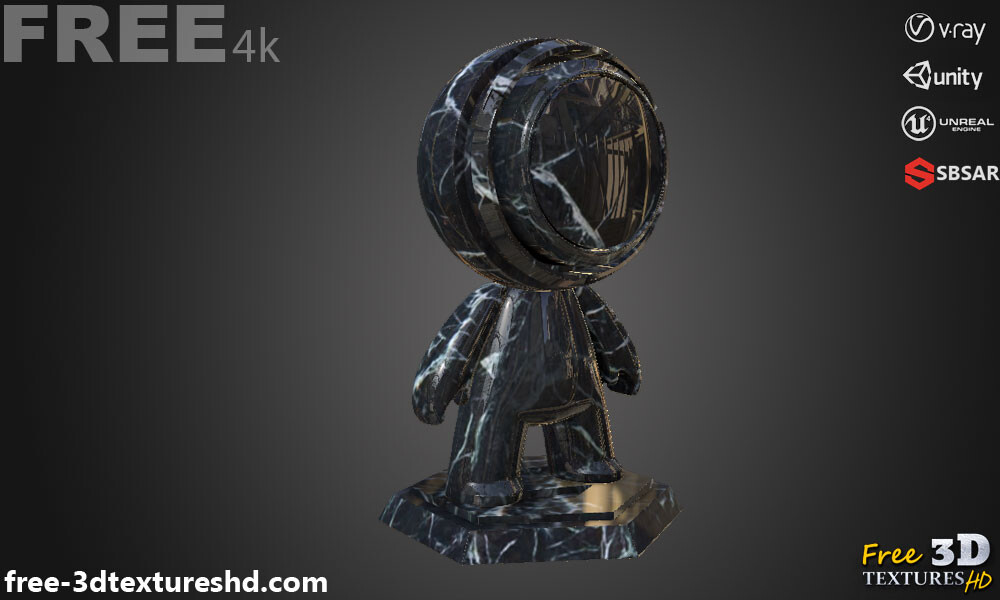 PBR Textures Free Download - Green Black Marble PBR Texture in High ...