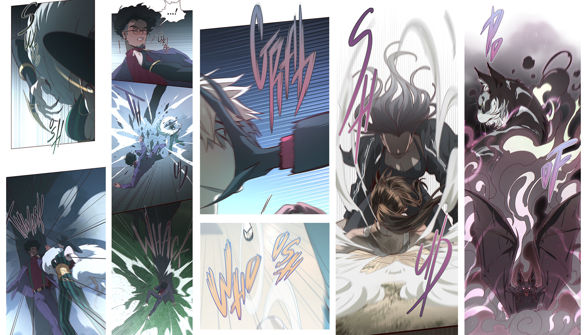 Ganna Green - Lettering for "The Last Bloodline" Webtoon series (ep. 1-25)