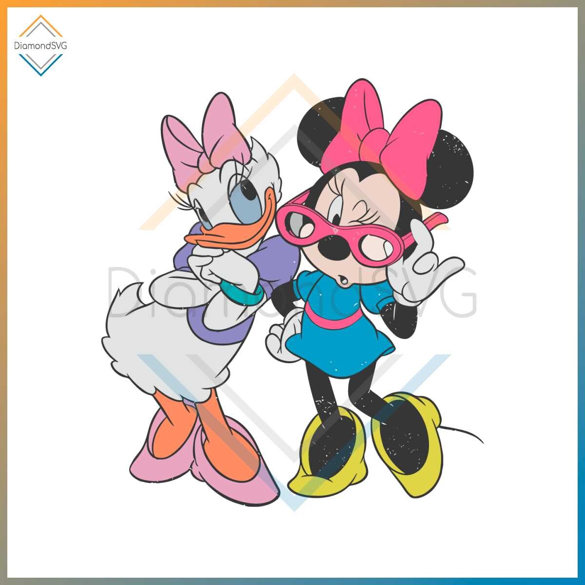 ArtStation Minnie Mouse and Daisy Duck Best SVG Cutting Digital Files