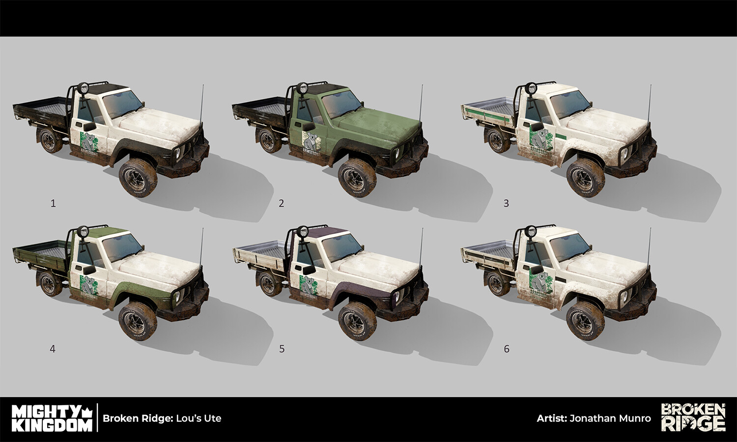 Ute - Color variation and texture concept
