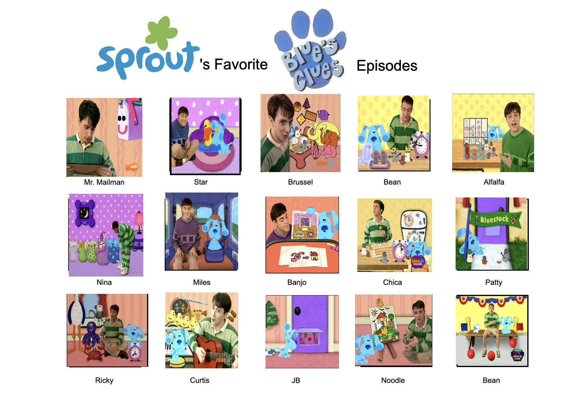 ArtStation Sprout's Favorite Blue's Clues episodes