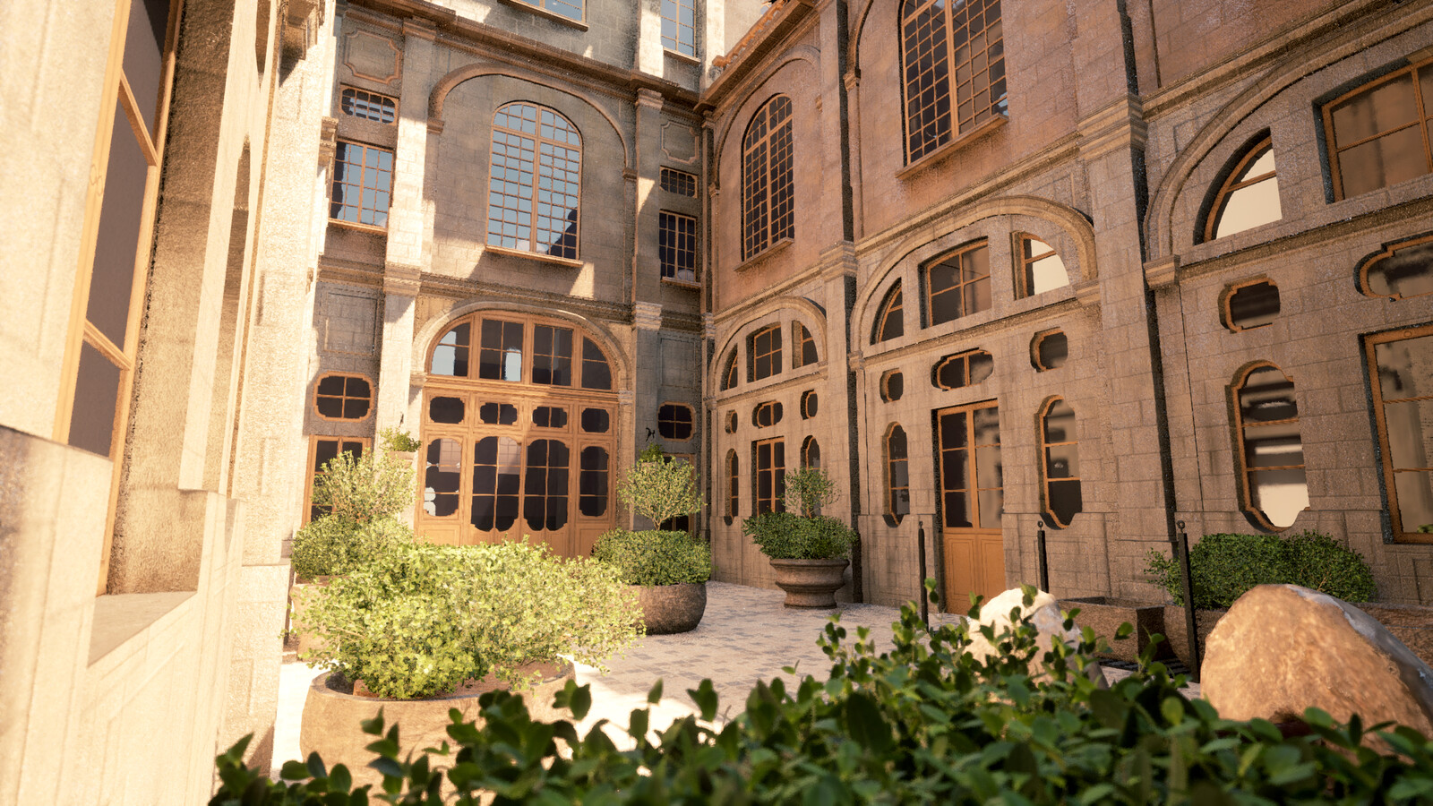 Mdina Cathedral Courtyard - Game Environment