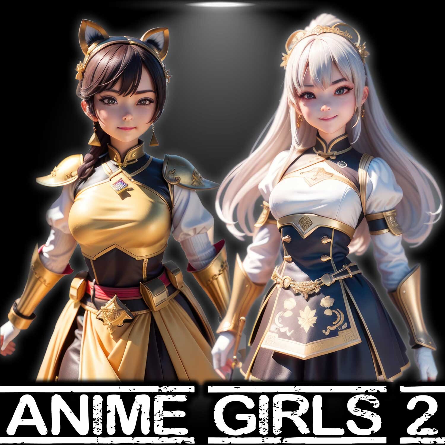 ArtStation - 260+ Anime Girls (Long Wavy Hairstyle) Images Reference Pack -  4K Resolution - V.126