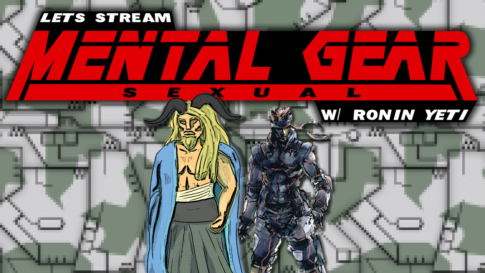 Let's Stream "Mental Gear Sexual" Series Default Thumbnail | Ronin Yeti Twitch Streaming