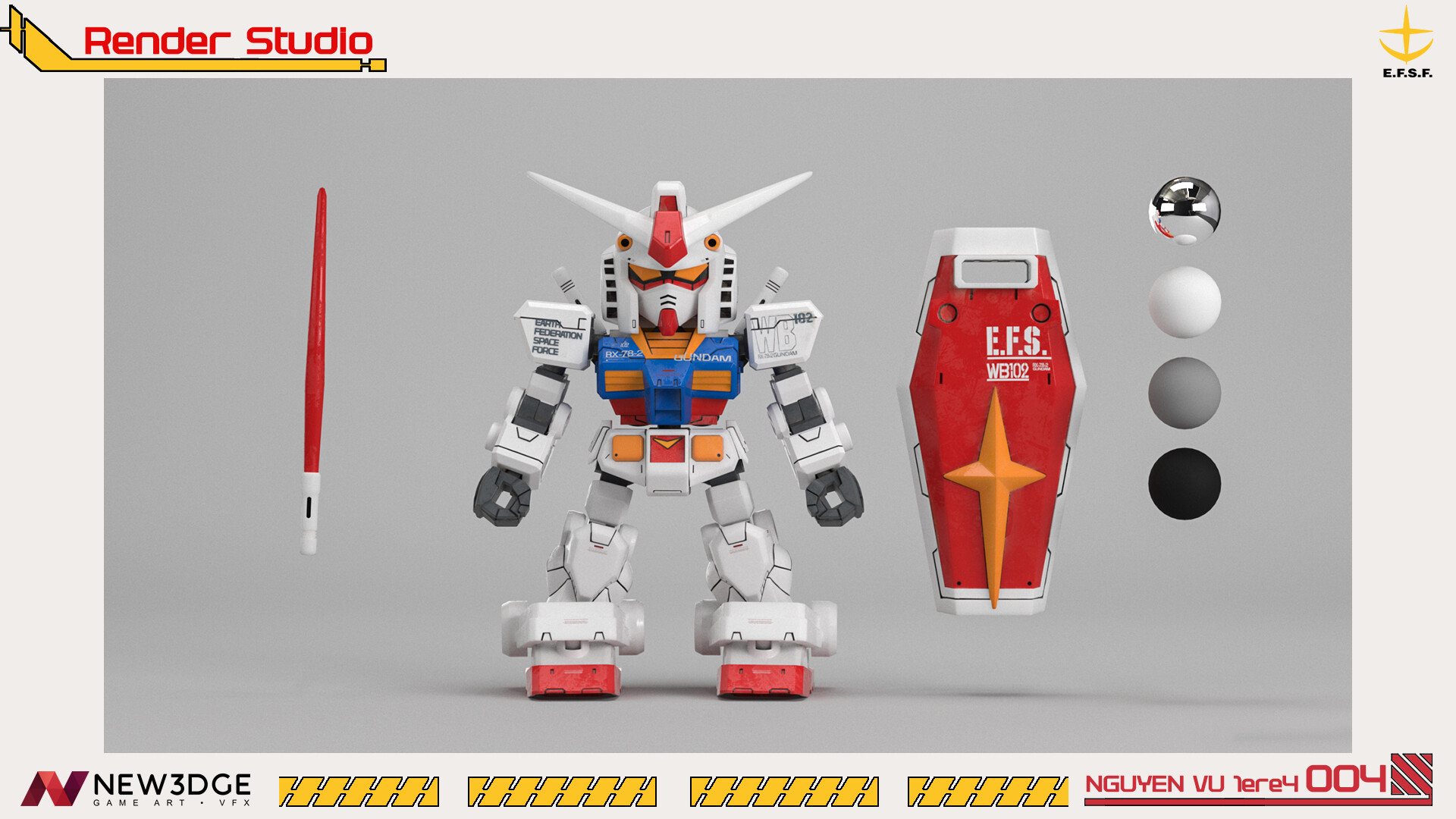ArtStation - SD CROSS SILHOUETTE RX-78-2