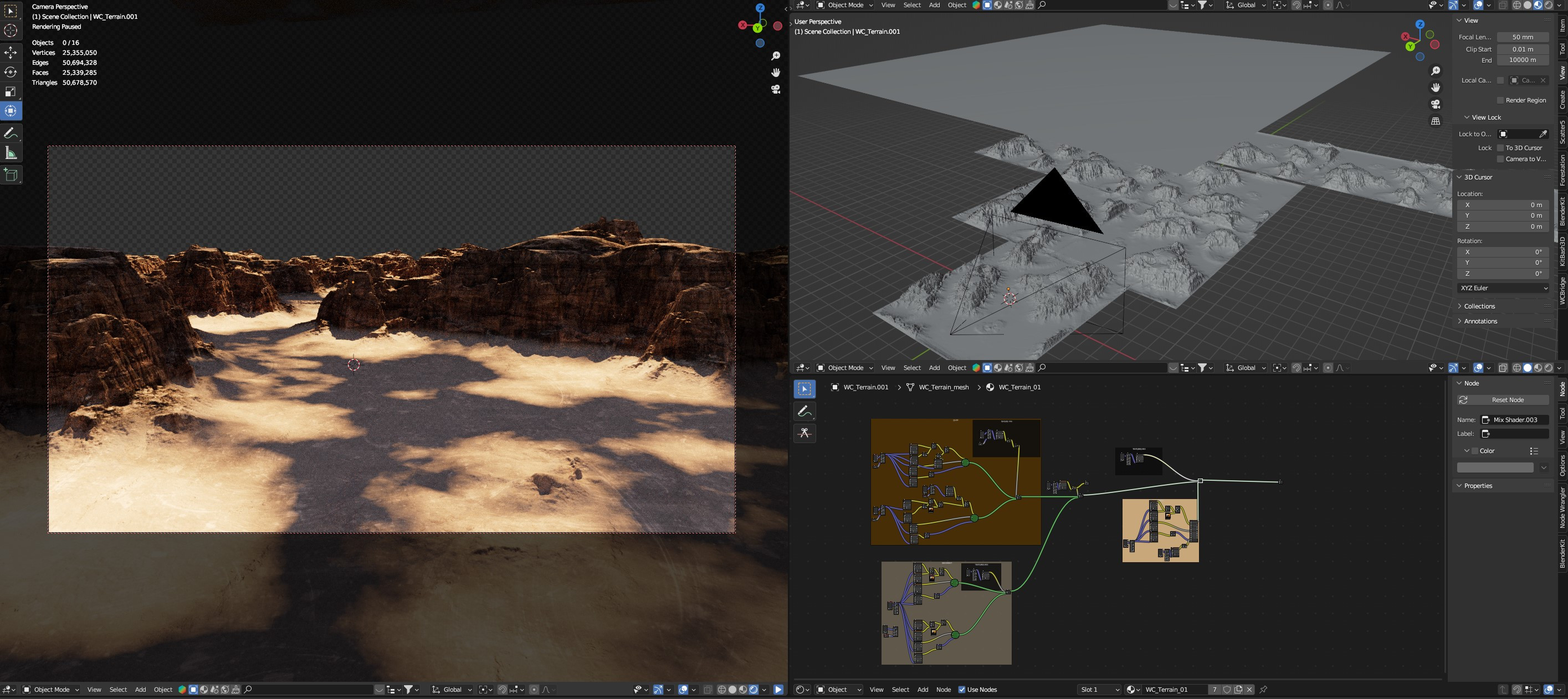 Blender scene
