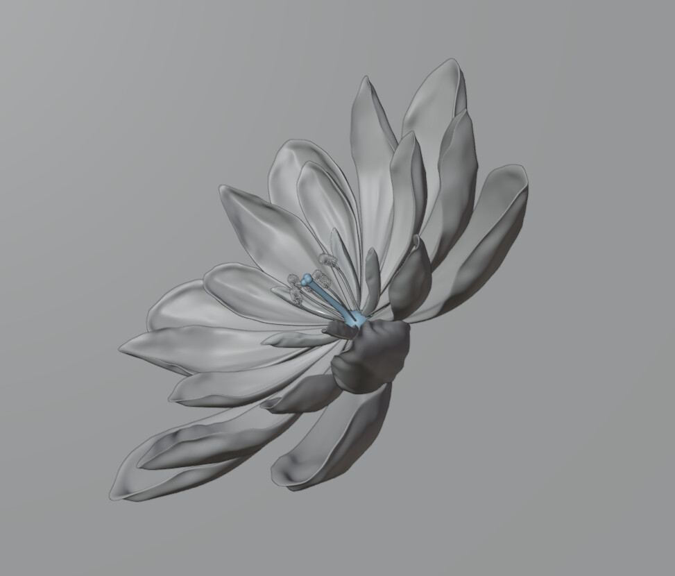 ArtStation - Dew Crystal Flower～