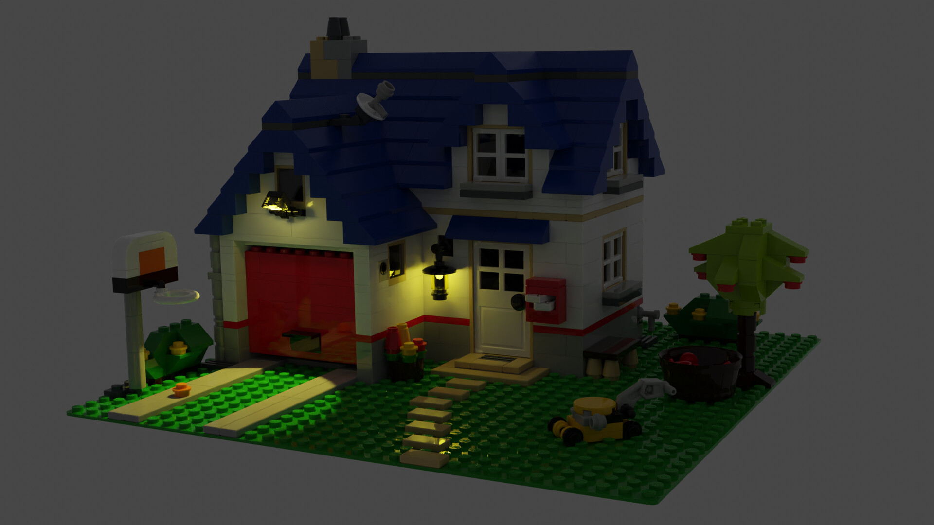 ArtStation LEGO Creator Apple Tree House Animation