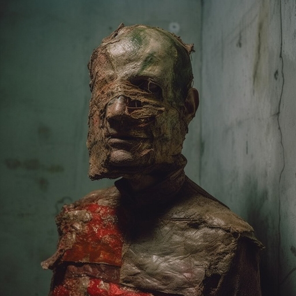 Used Medical Mask, Died Anyway | Shadow Creature #003 

AI Art | made with Midjourney 5.1 | 2023
