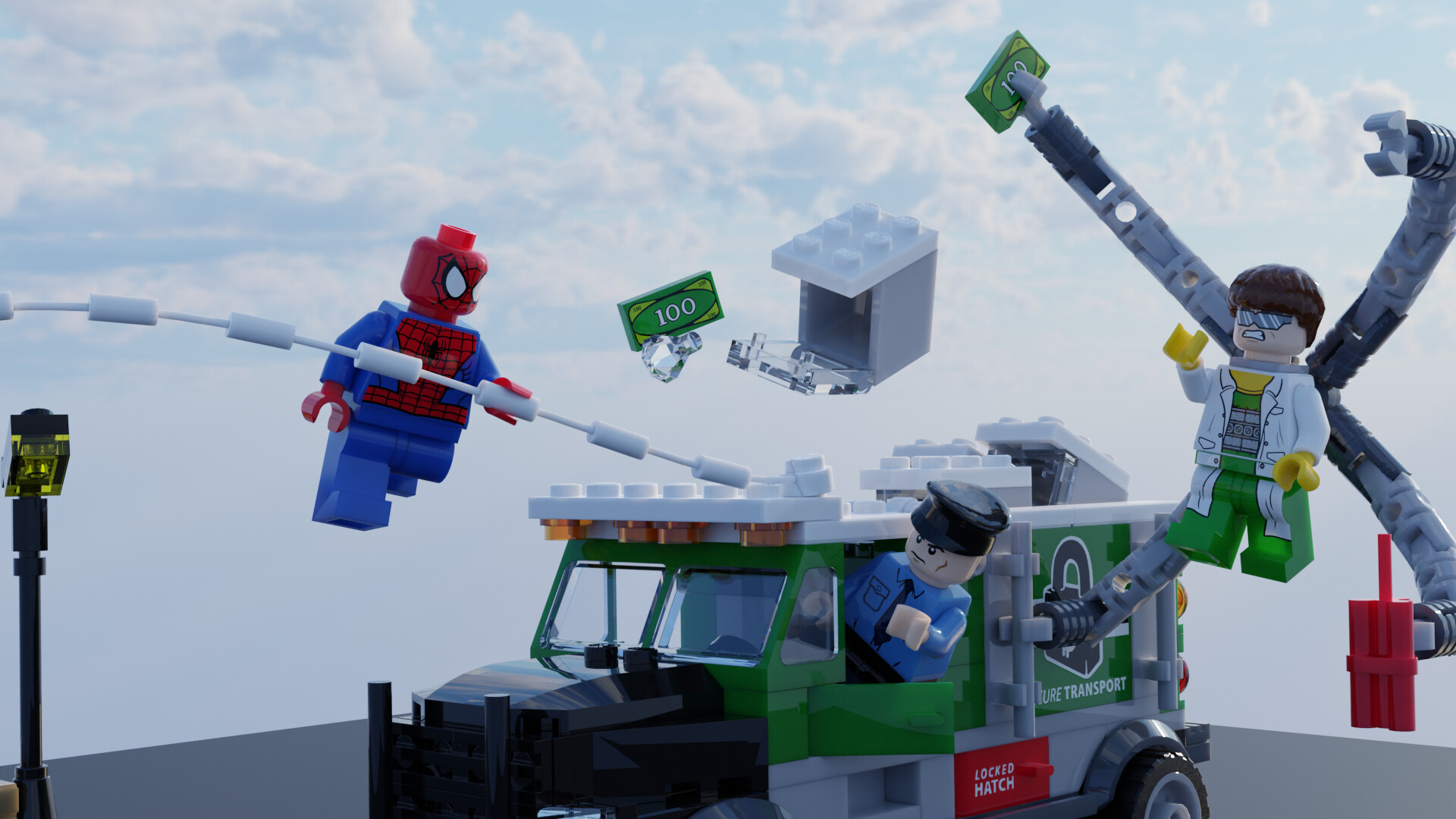 Lego spiderman doc discount ock truck heist