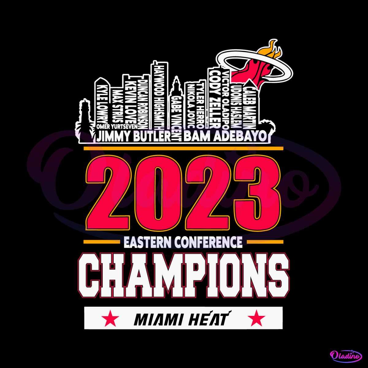 ArtStation 2023 Miami Heat NBA Eastern Conference Champions SVG