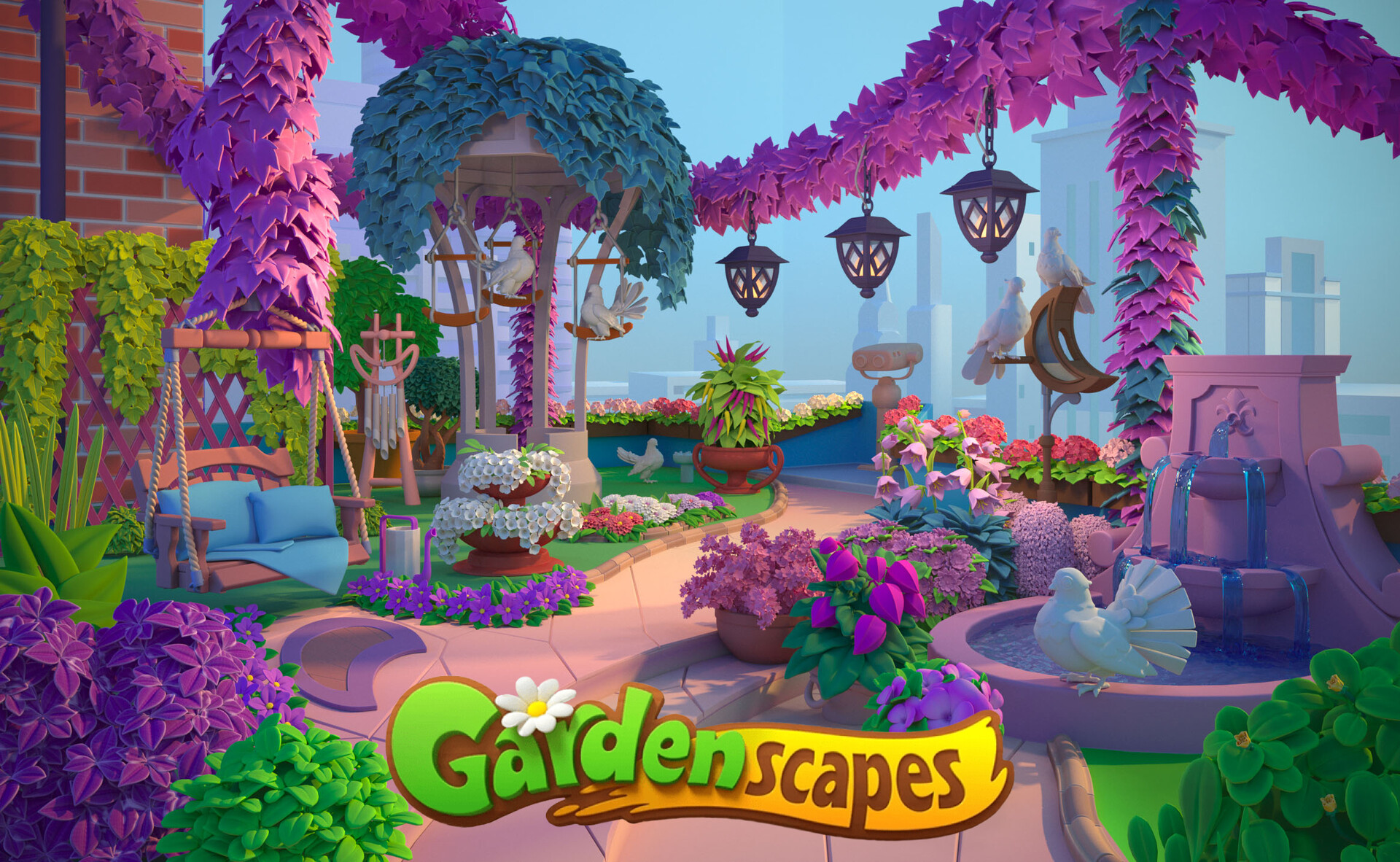 ArtStation Gardenscapes Roof Garden